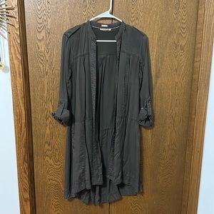 Anthropologie Holding Horses Green Duster sz2